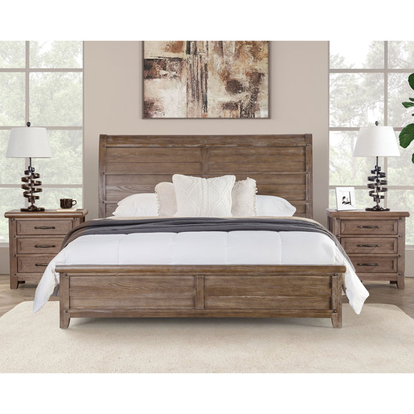 Millwood Pines Elenka 3Piece Bedroom Set Wayfair